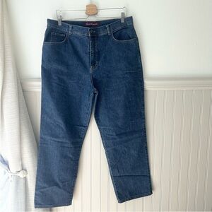 Gloria Lance Size 16 Classic Dark Blue Straight Leg Jeans